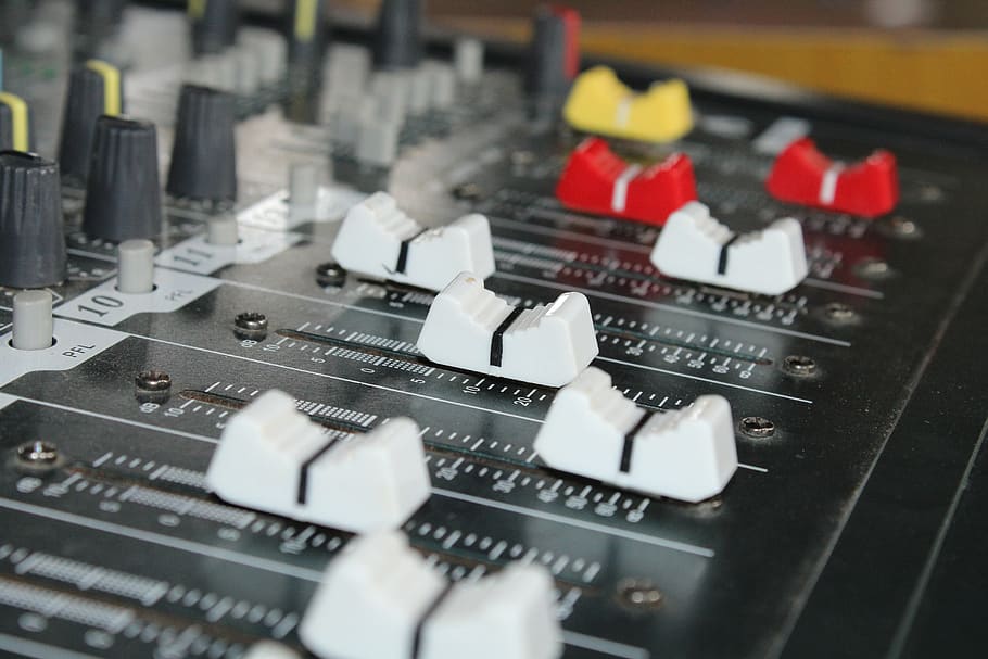 technology, display, mixer, switch, music, analogue, selective focus HD wallpaper