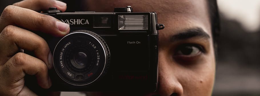 camera, eyes, flash, landscape, photography, visualization HD wallpaper