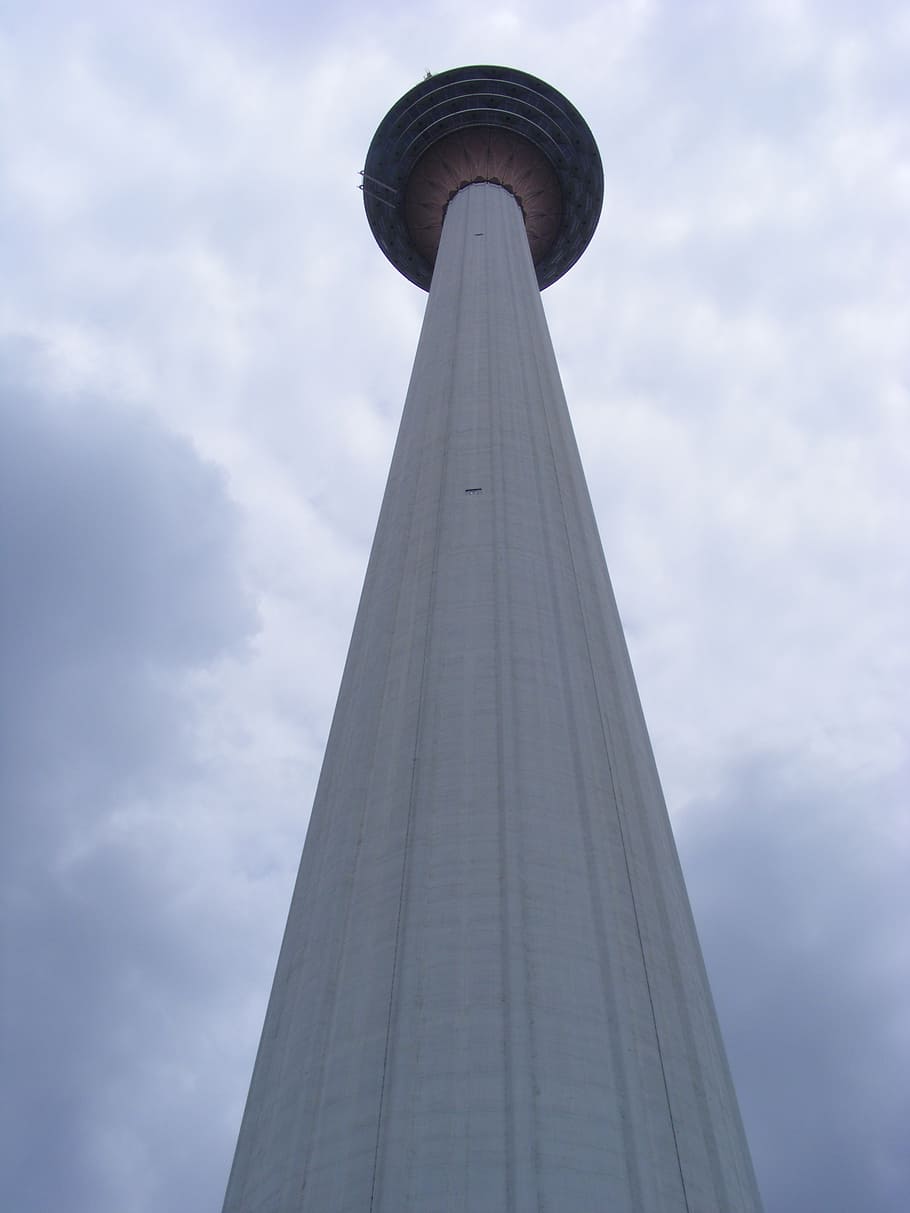 tower, kuala lumpur, architecture, landmark, tall, high, low angle view HD wallpaper