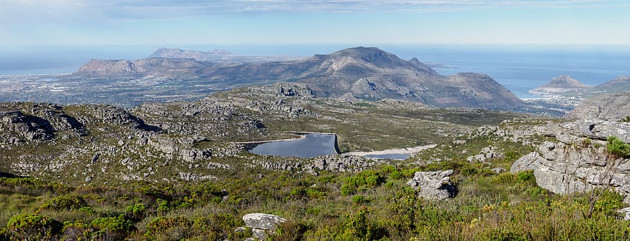 table mountain view, back table, city, panorama, cityscape HD wallpaper