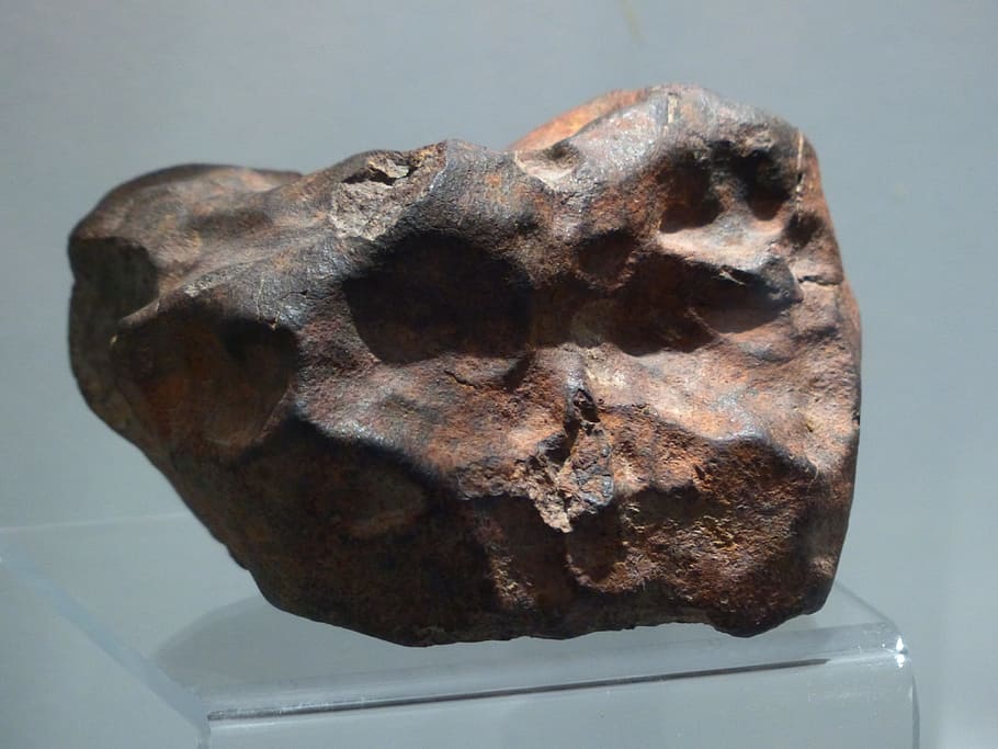 brown stone fragment, Rock, Iron Meteorite, nickel iron meteorites HD wallpaper