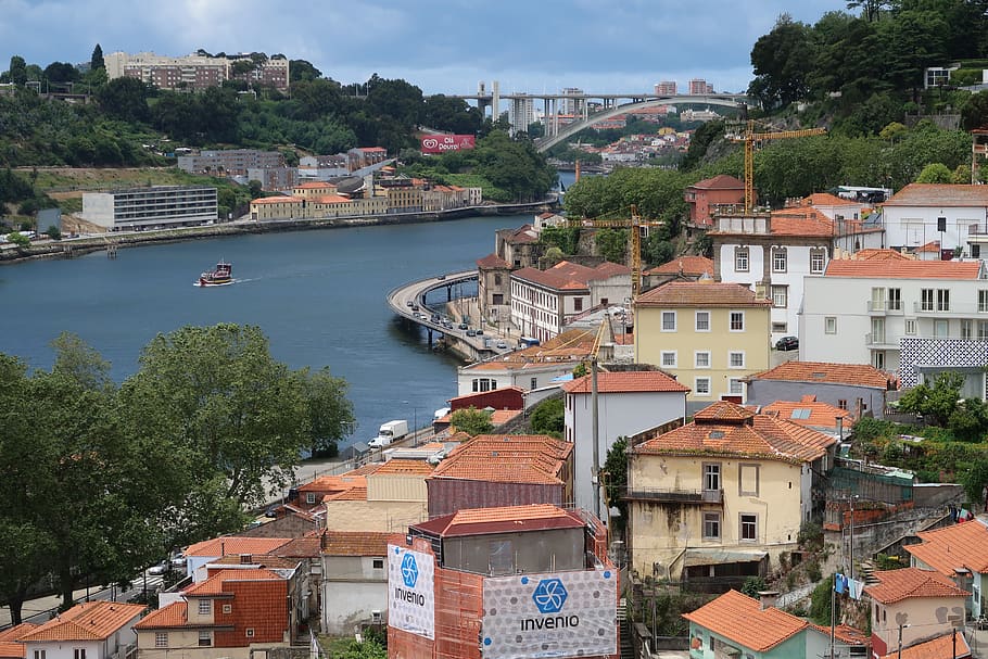 porto, river, douro, architecture, building exterior, built structure HD wallpaper