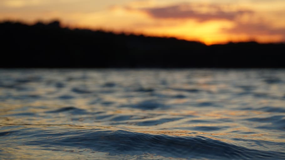 nature, sunset, water, lake, sky, beauty in nature, scenics - nature HD wallpaper