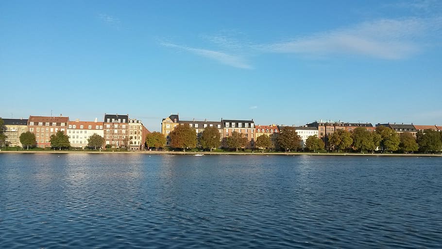 copenhagen, channel, denmark, architecture, built structure HD wallpaper