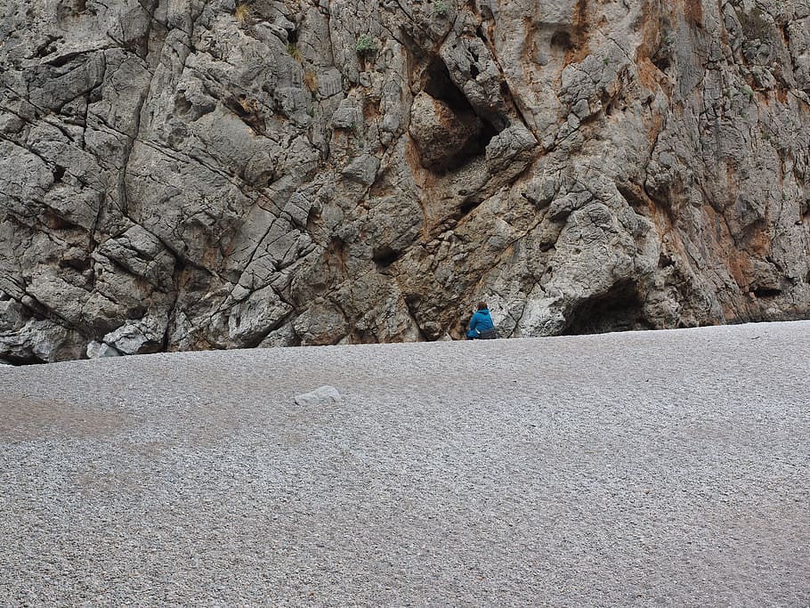 beach, pebble beach, booked, sa calobra, bay of sa calobra HD wallpaper