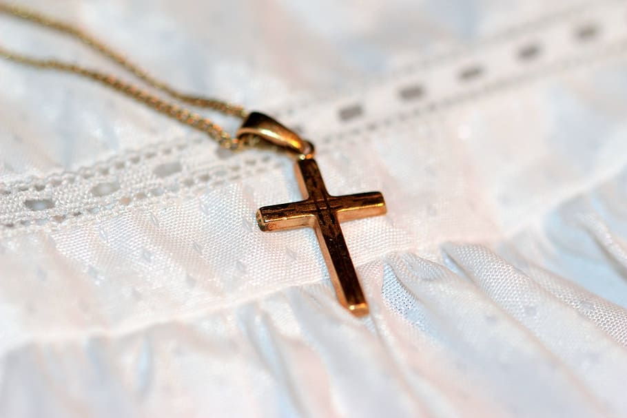 Baby Cross Necklace | Christening Gift | Molly Brown London