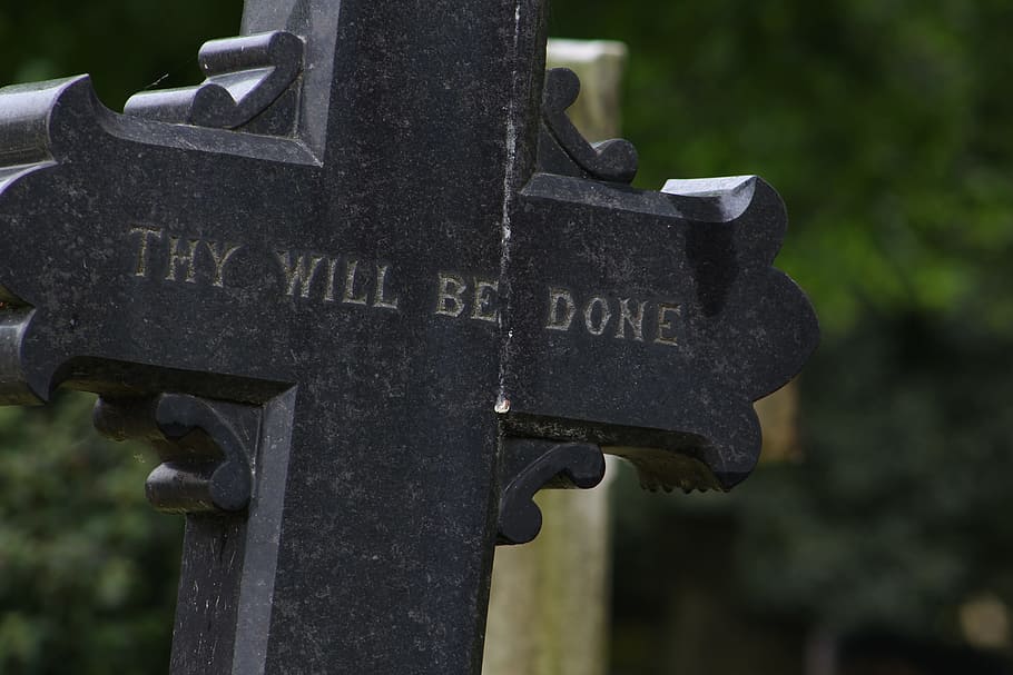 Graveyard, Death, thy will be done, cemetery, tombstone, memorial HD wallpaper