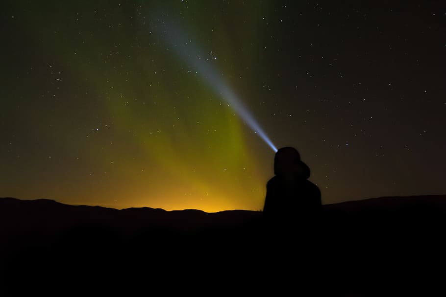 landscape photography of Northern lights, untitled, star, night HD wallpaper