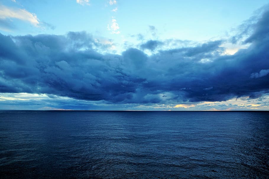 Sky, Ocean, Atlantic, Water, nature, sea, cloud - Sky, blue HD wallpaper