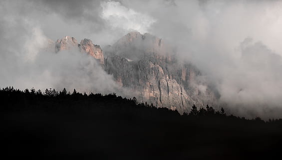 Landscape Photography of Mountain, clouds, cloudy, cloudy sky HD wallpaper