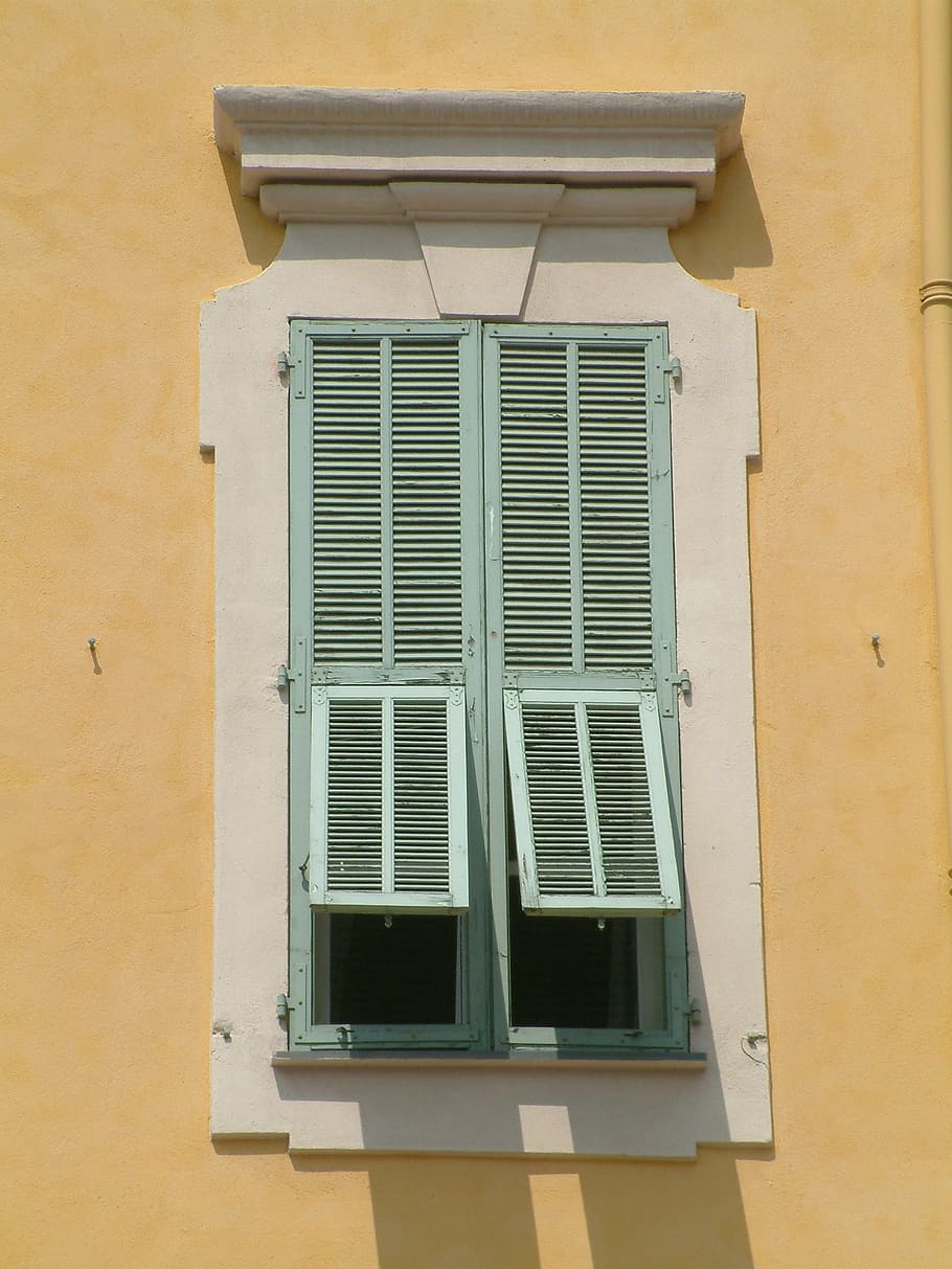 HD wallpaper: Window, Mediterranean, Shutters, building exterior ...