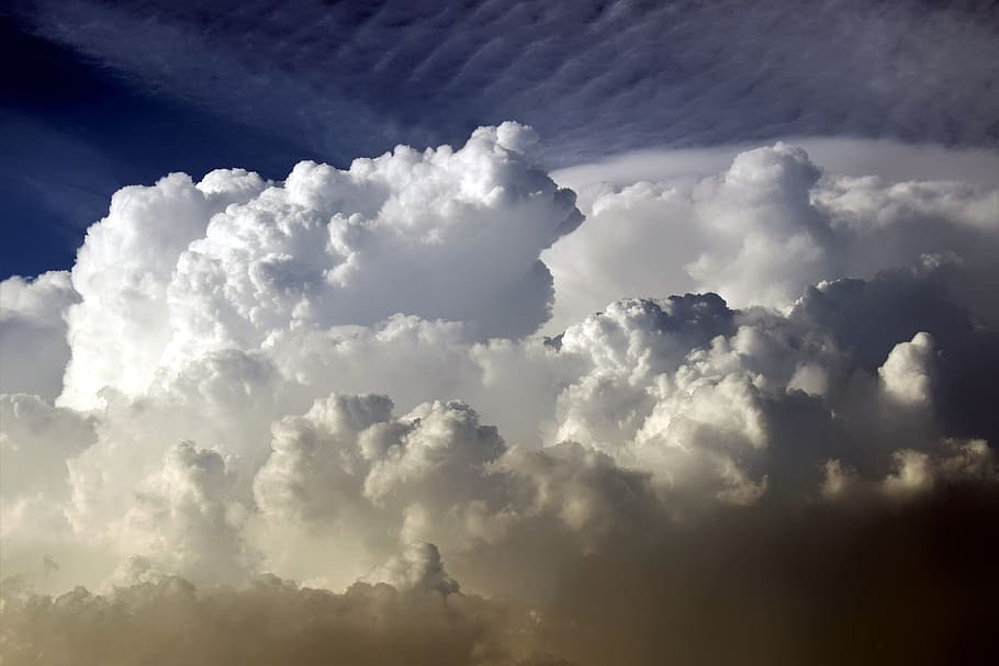 clouds, cumulus, sky, nature, weather, air, cloudscape, atmosphere HD wallpaper