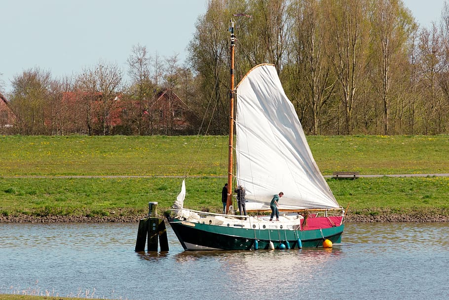sailing boat, ship, boot, sailing vessel, sea, nautical vessel HD wallpaper