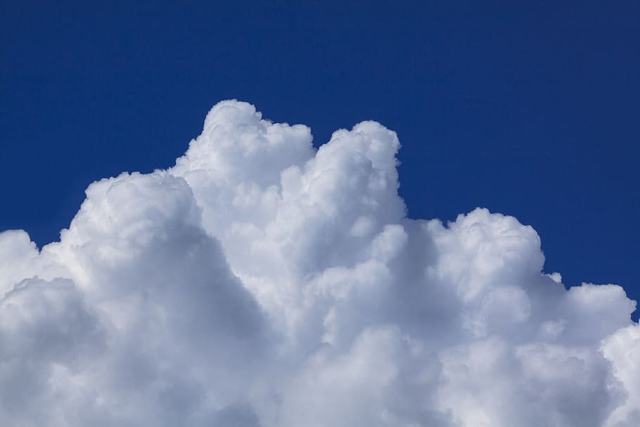 clouds, sky, blue, grey, white, clouds form, cloudy, squall line HD wallpaper