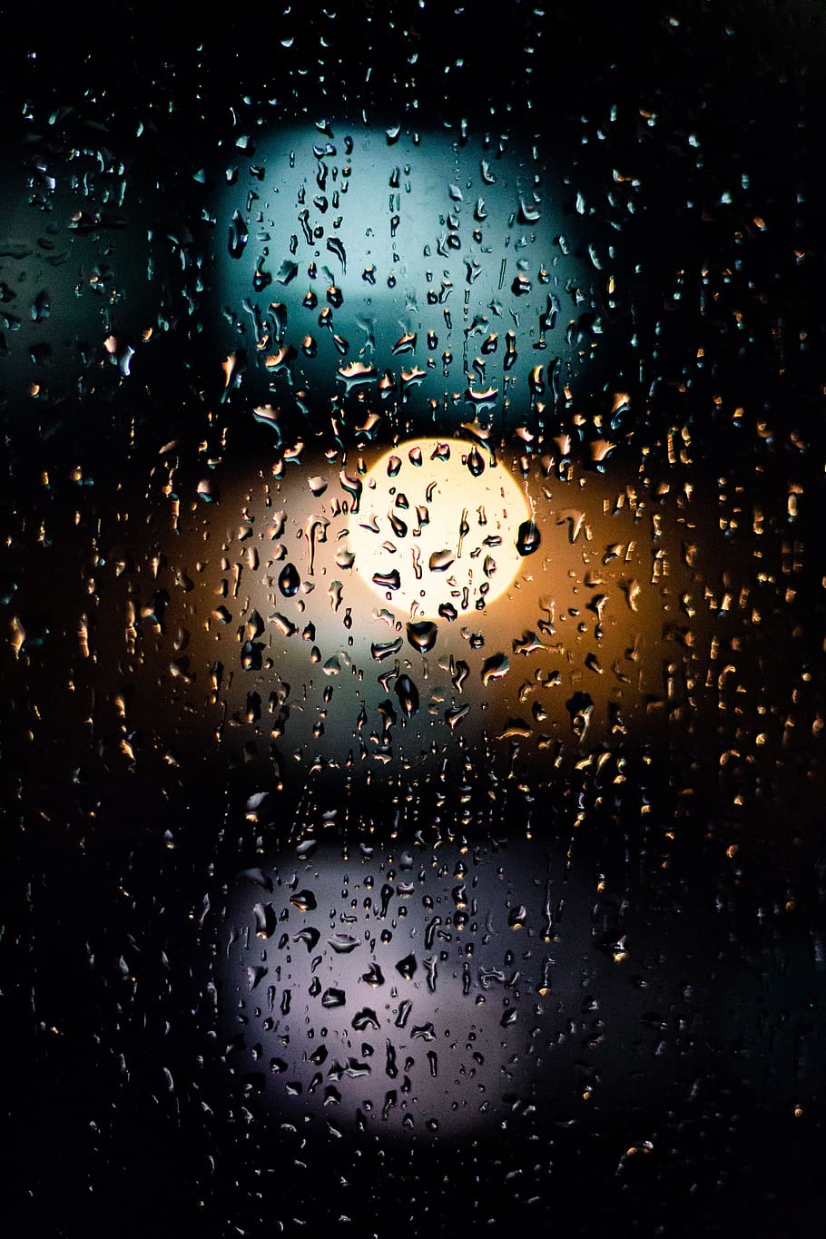 rain, glass, drop, wet, water, window, glass - material, transparent HD wallpaper