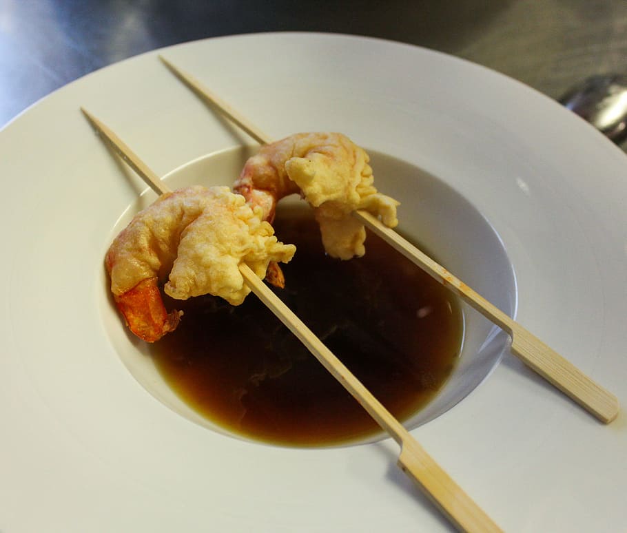 soup, starter, shrimp, broth, eat, food, delicious, scampi HD wallpaper