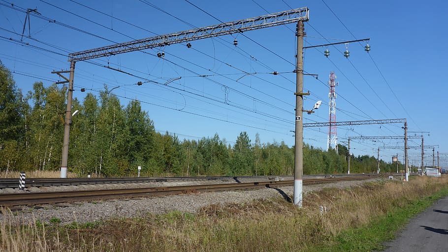 russia, railway, moscow region, ways, nature, road, node, sleepers, HD wallpaper