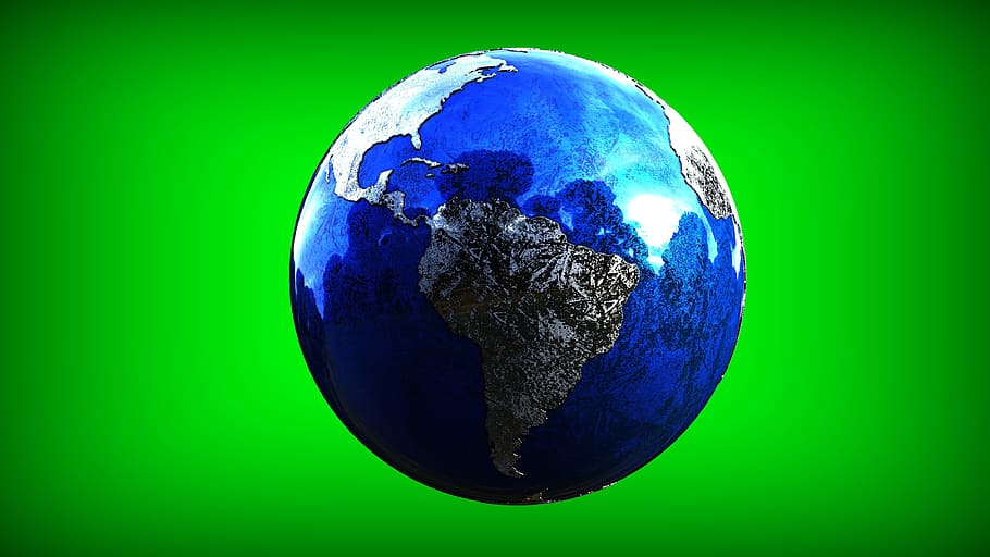 earth illustration, 3d model, world, geography, education, globe, HD wallpaper