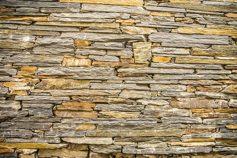 brown and beige concrete brick wall, background, hd, stonewall HD wallpaper