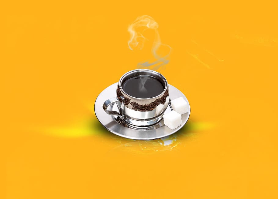 coffee, farouk, glasse, food and drink, colored background HD wallpaper