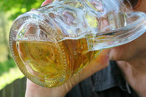 beer, thirst, drink, beer drinking, man, beer garden, mass beer HD wallpaper