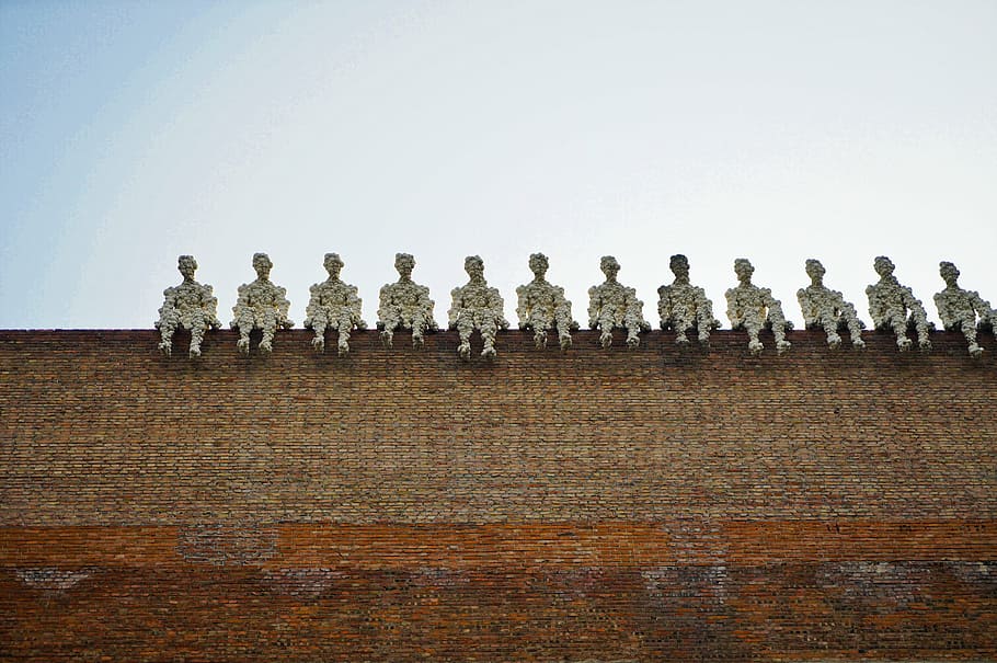 character, wall, sitting, party, sky, clear sky, day, government HD wallpaper