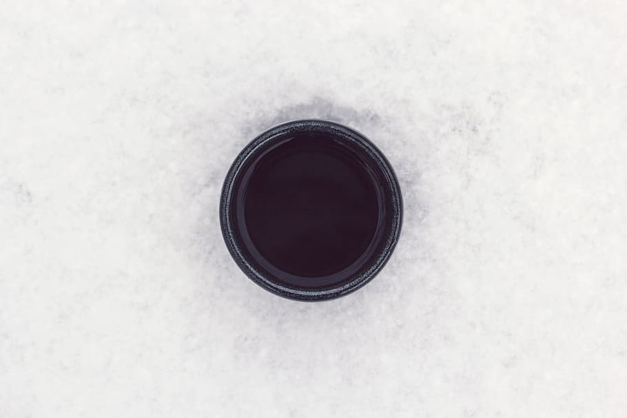 black, white, round, coffee, cup, circle, geometric shape, no people HD wallpaper