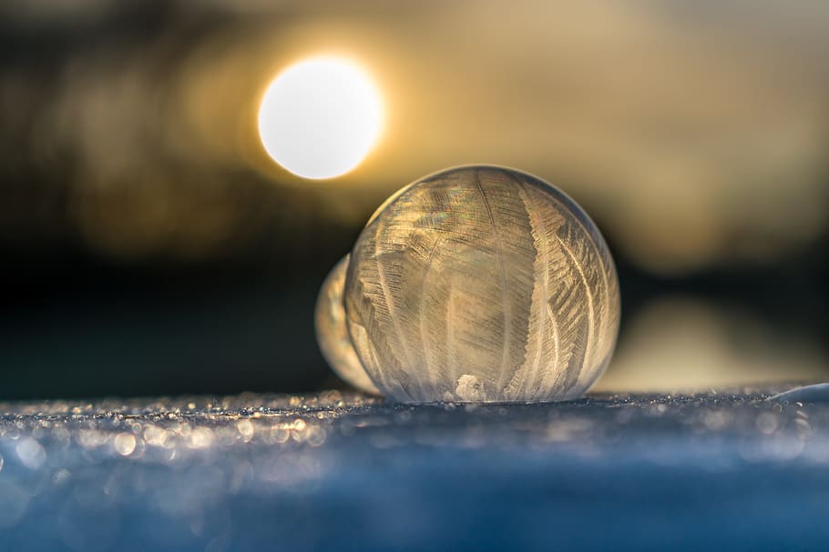 Soap Bubble, Ice, Cold, Cold, Winter, frozen bubble, ball, eiskristalle HD wallpaper