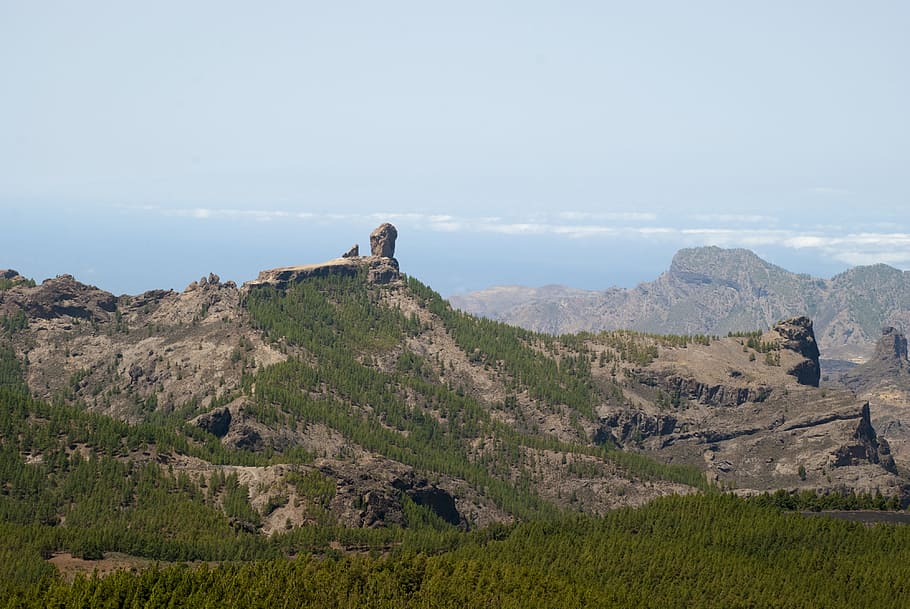 Roque I Nublo, Gran Canaria, canary islands, nature, landscape, HD wallpaper