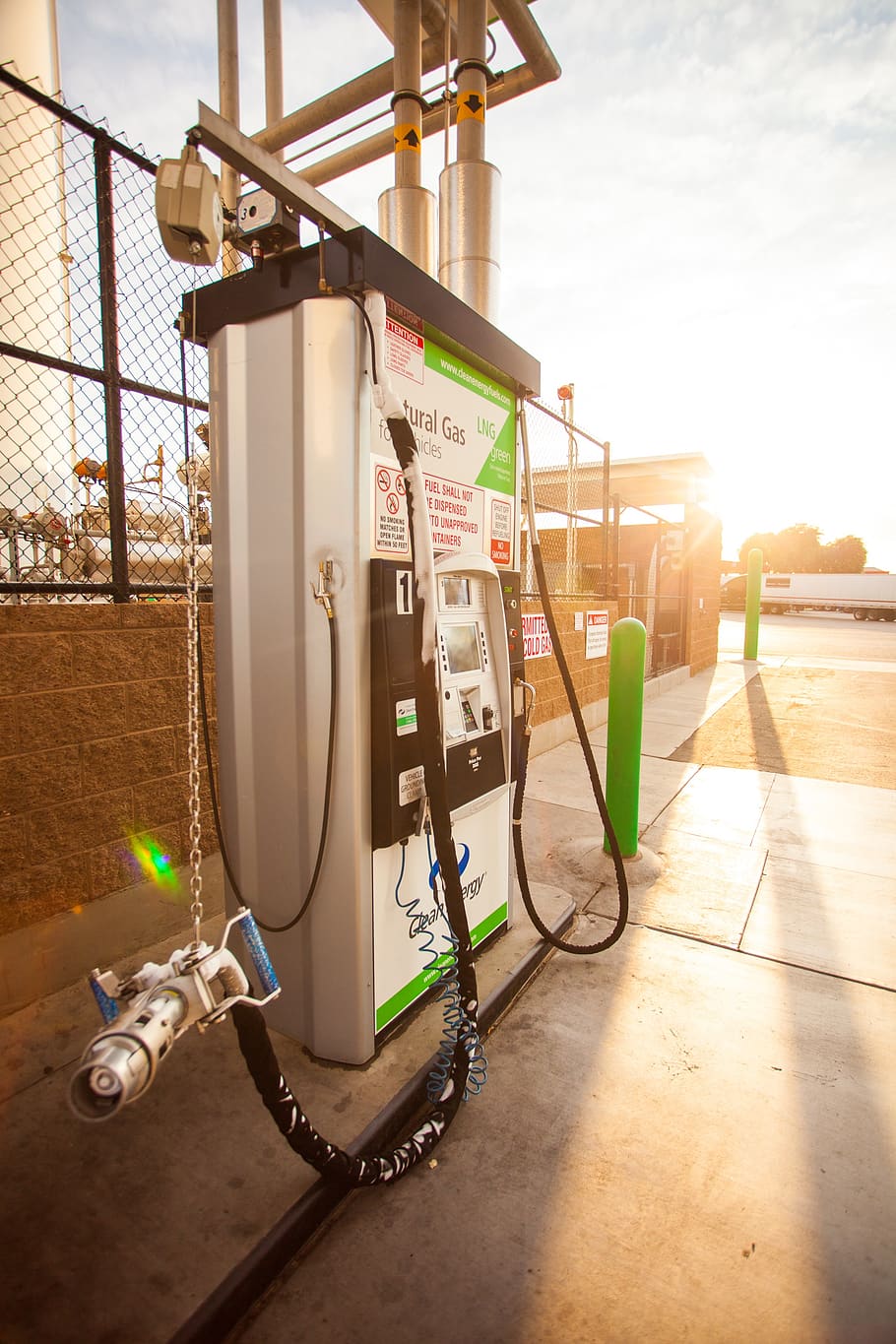 dispenser, fuel, day, refueling, fuel pump, sunlight, sky, nature HD wallpaper