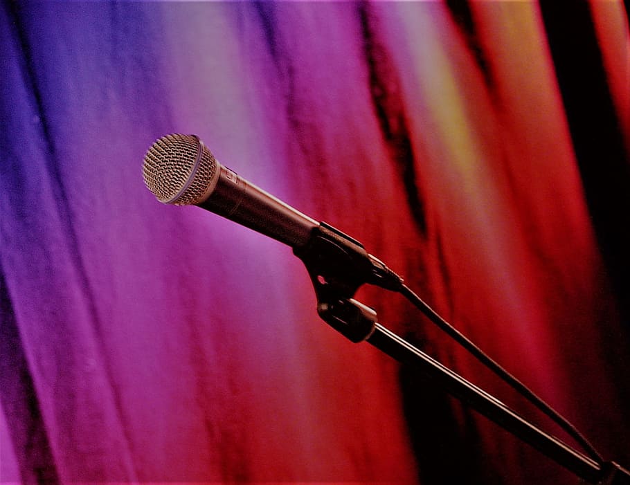 micro, microphone, vocal microphone, concert technology, stage HD wallpaper