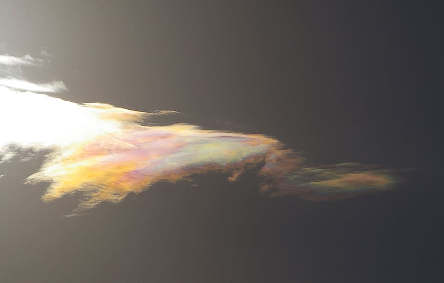 sky, cloud, rainbow, colours, halo, refraction, light, cloud - sky HD wallpaper