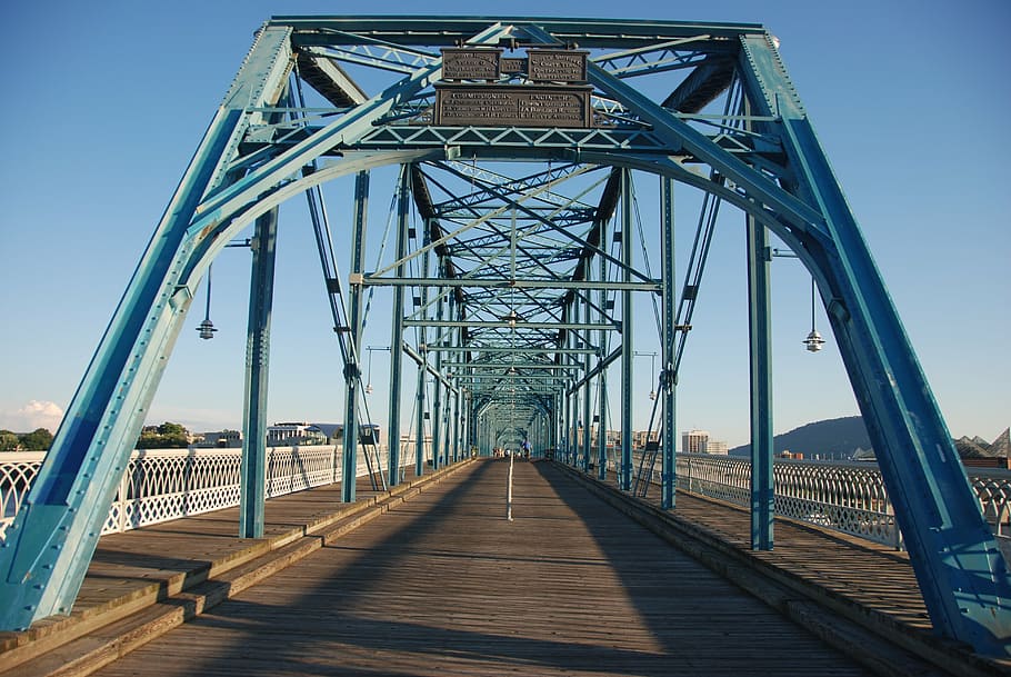 bridge, chattanooga, linear, bridge - Man Made Structure, famous Place HD wallpaper