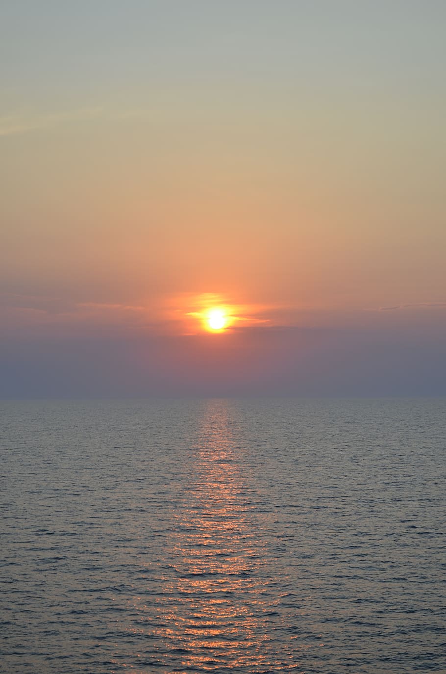 sunset, adriatic, ferry, sky, beauty in nature, water, sea HD wallpaper