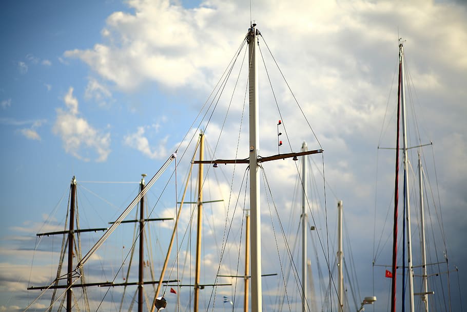 direct, sail, ship, beach, peace, sailboat, nature, coastline HD wallpaper