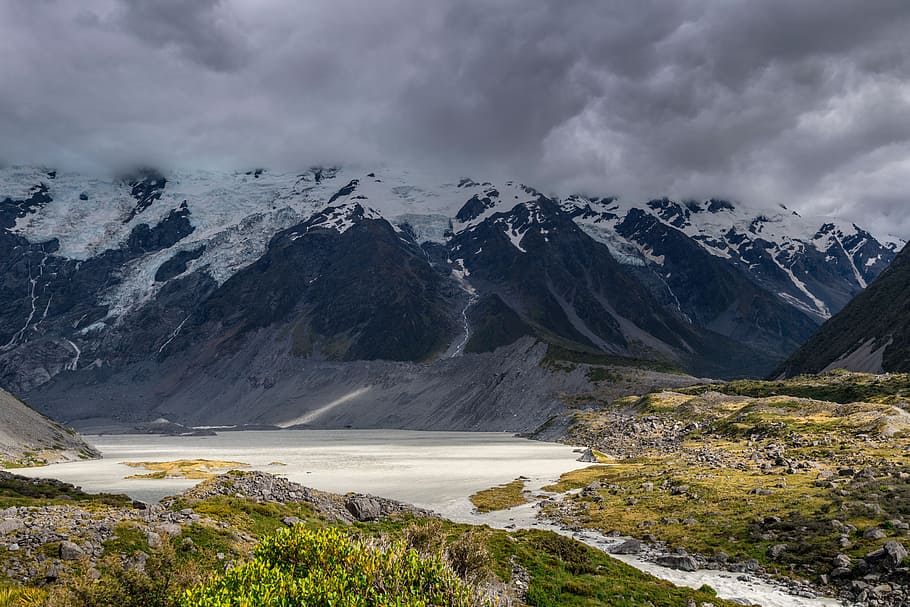 mountain, highland, cloud, sky, summit, ridge, landscape, nature HD wallpaper
