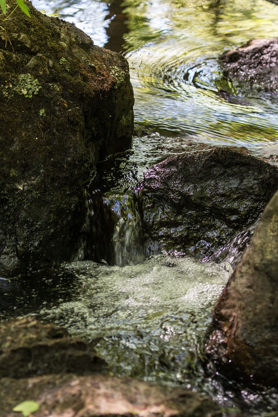water, splash, reflection, flowing, light, water splash, ripples HD wallpaper