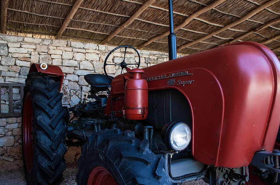Tractor, Porsche, Oldtimer, agriculture, farm, machinery, rural Scene HD wallpaper