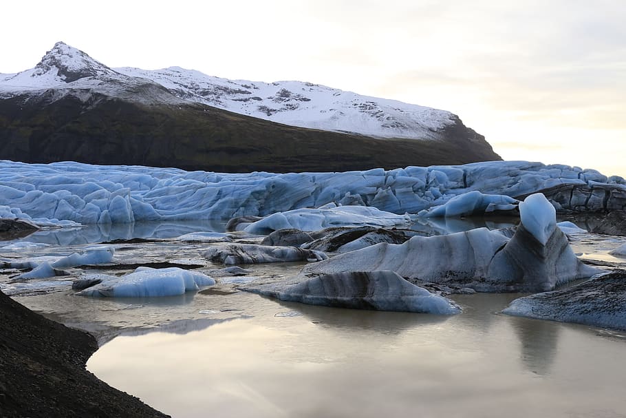 iceland, vatnajokull, glacier, cold temperature, winter, water HD wallpaper