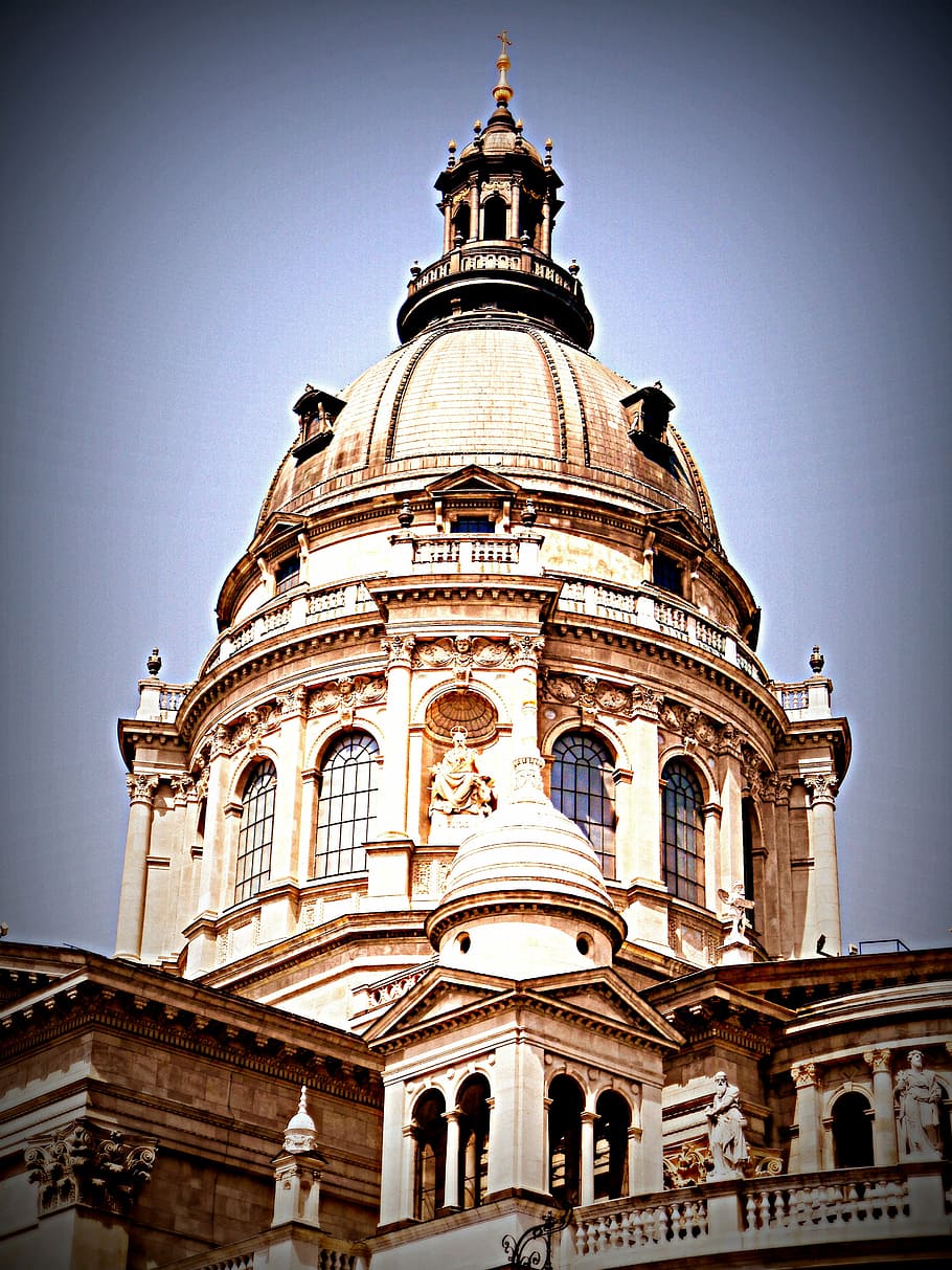 building, budapest, basilica, architecture, building exterior HD wallpaper
