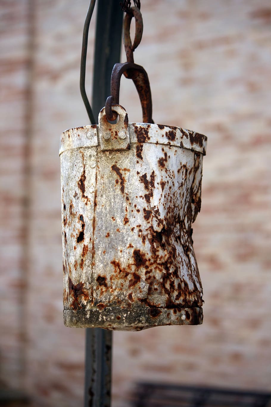 Ancient, Rust, Pozzo, Bucket, Chain, no people, rusty, close-up, HD wallpaper