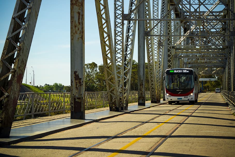 Montevideo, Uruguay, Bridge, Cities, transportation, no people HD wallpaper
