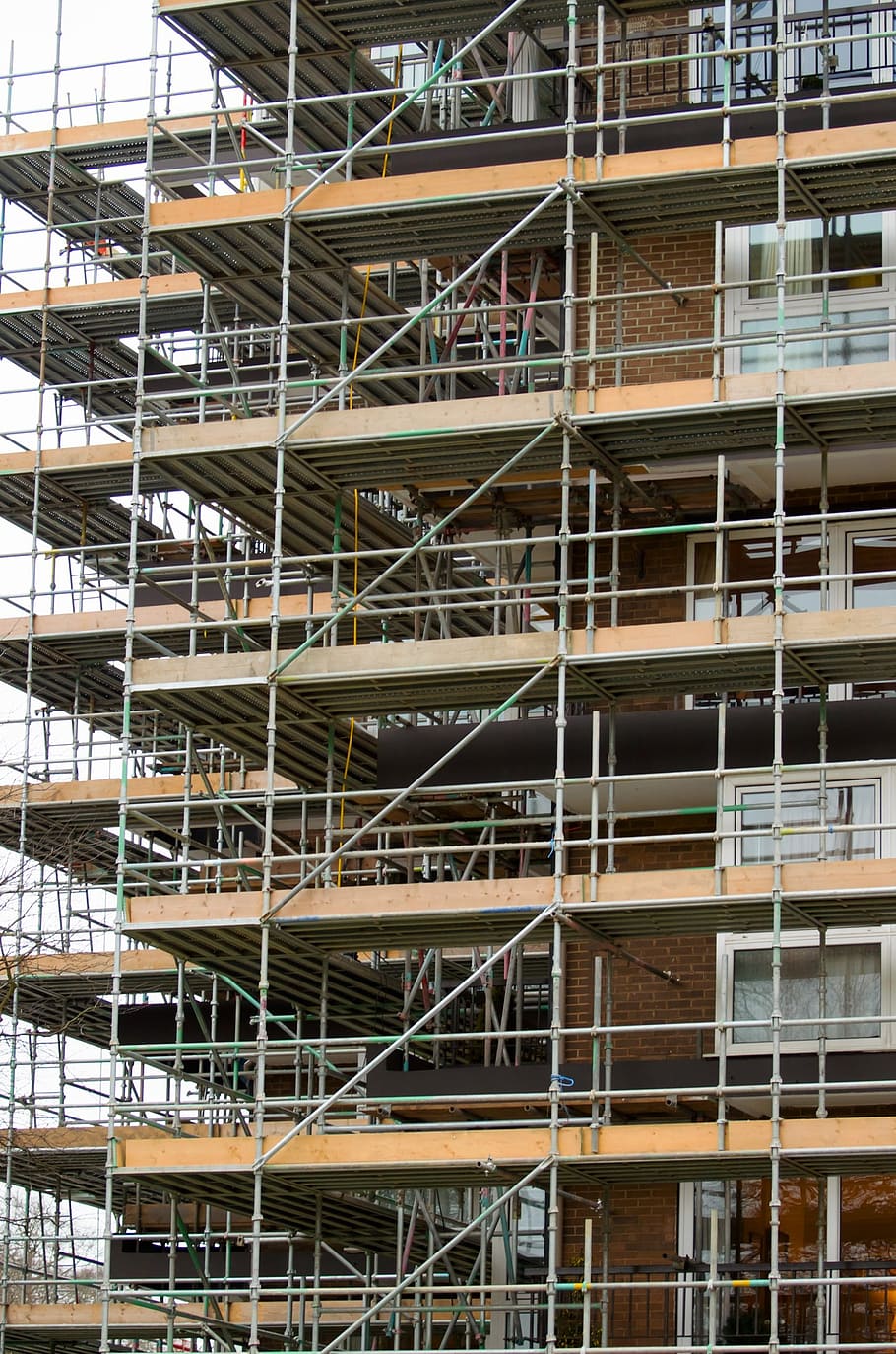 scaffold, scaffolding, builder, worker, rigger, erecting, floor HD wallpaper
