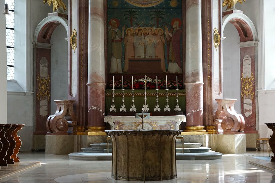beuron, church, monastery, maria, catholic, building, architecture HD wallpaper
