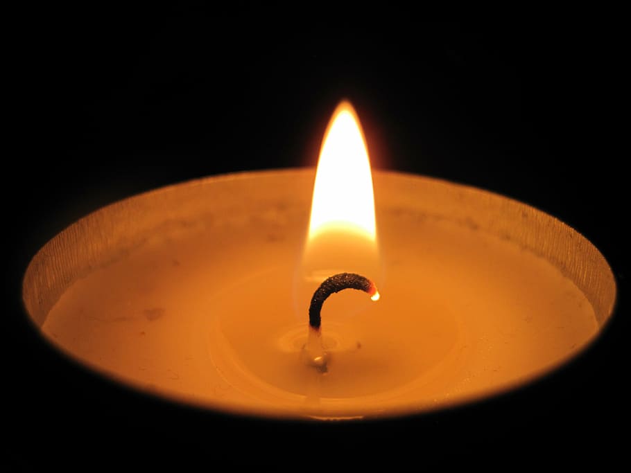 tealight, candle, flame, fire, wax, heat, burn, wick, atmosphere HD wallpaper