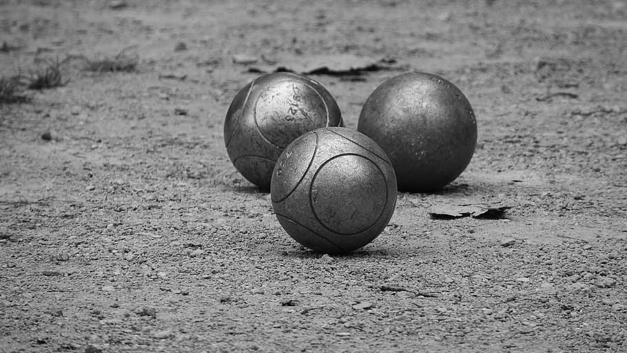 gray container, pétanque, france, traditional, game, sport, ball, HD wallpaper