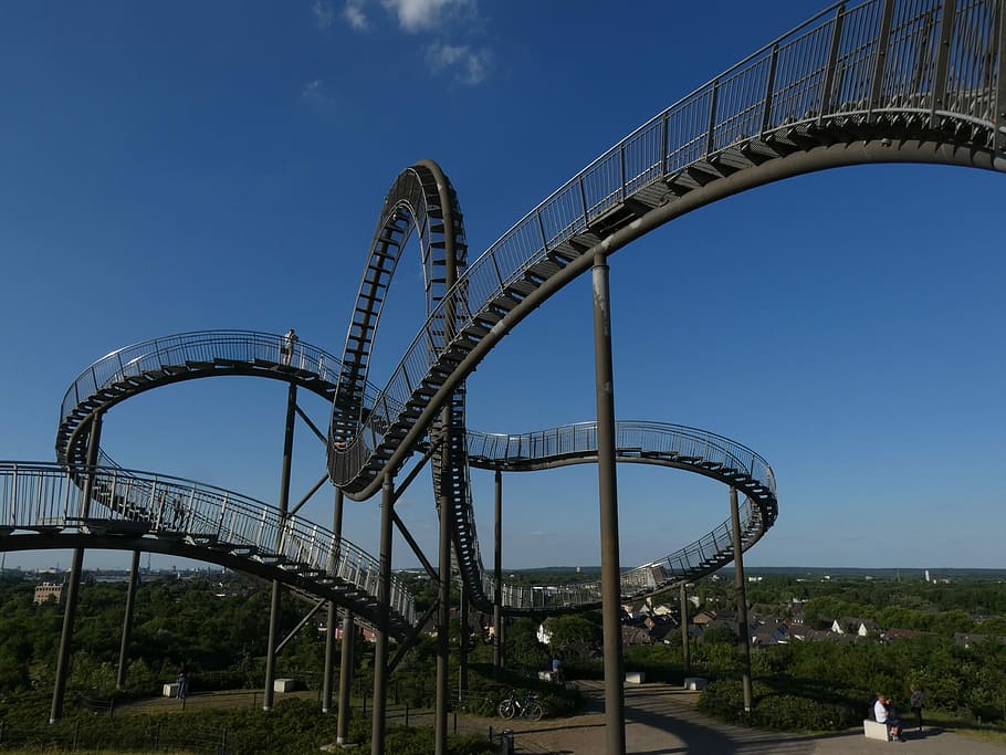 Tiger, Turtle, Stairs, Sculpture, tiger and turtle, roller coaster