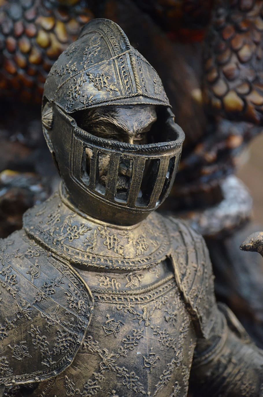 Geek, Statue, Knight, Armor, Rpg, history, ancient, headwear HD wallpaper