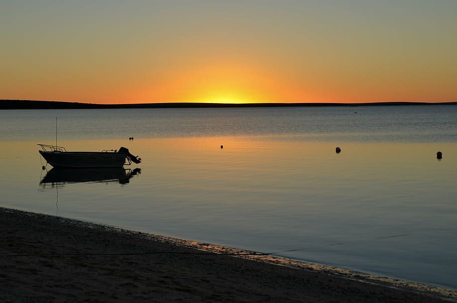 sunset, sea, landscape, beach, coast, golden, scenic, seascape HD wallpaper