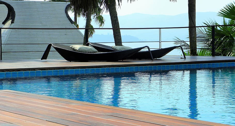 swimming, pool, infinity, swimming pool, relaxation, luxury HD wallpaper